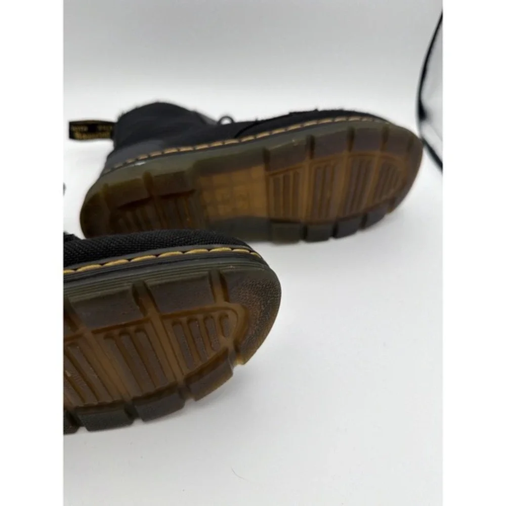Dr. Martens Combs Youth Boots Black Canvas Side Zip US 5Y / EU 37.       ‎ 1587